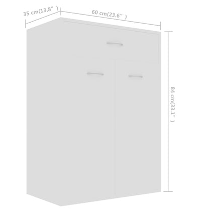 Schuhschrank Weiß 60×35×84 cm Holzwerkstoff - Pazzar.ch