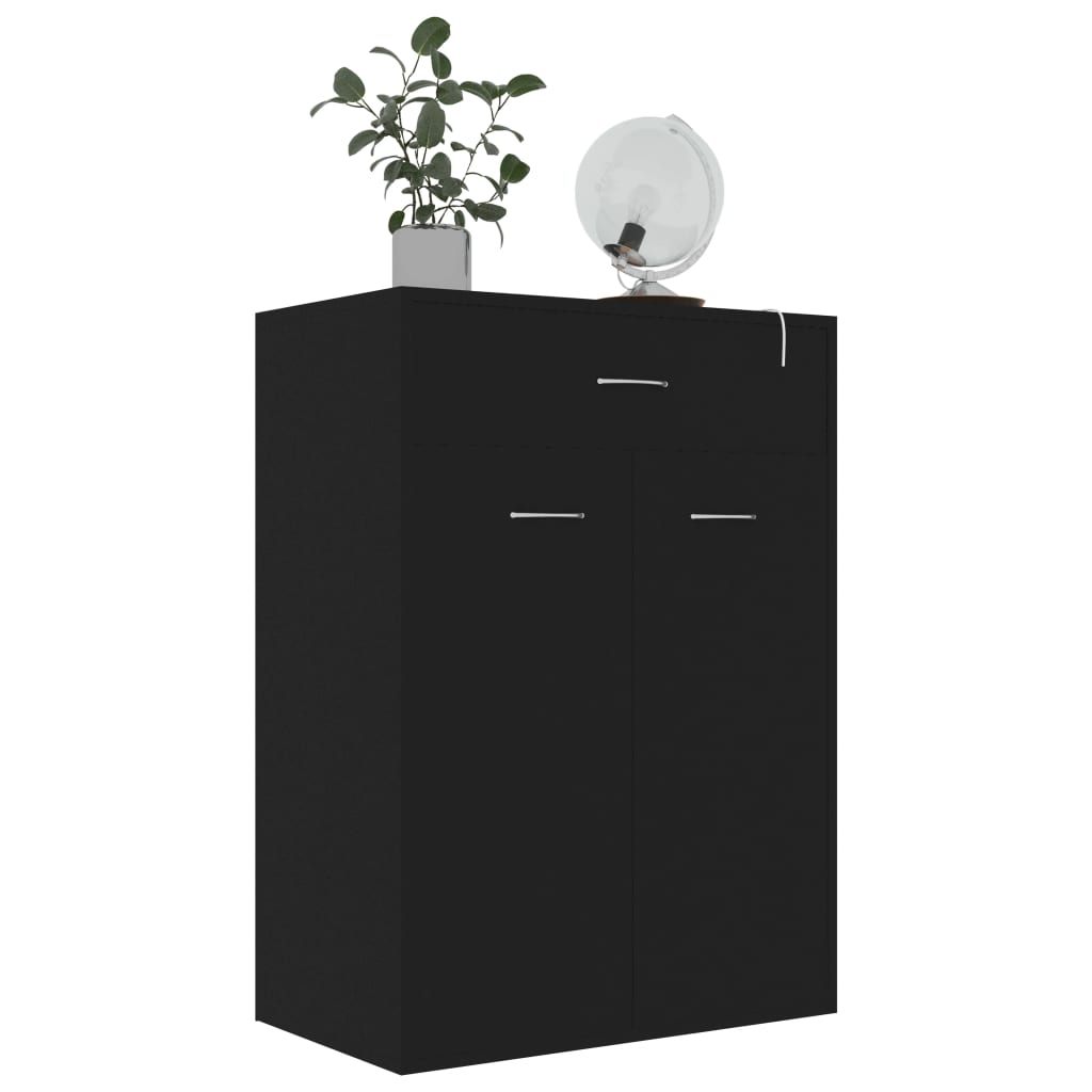 Schuhschrank Schwarz 60x35x84 cm Holzwerkstoff - Pazzar.ch