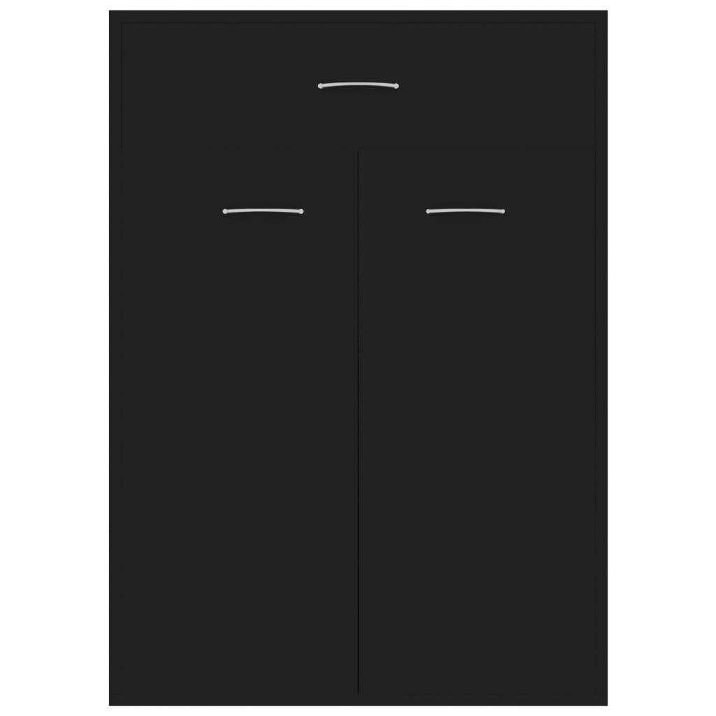 Schuhschrank Schwarz 60x35x84 cm Holzwerkstoff