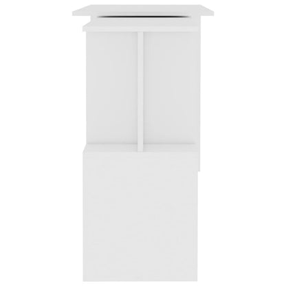 Eckschreibtisch Weiß 200x50x76 cm Holzwerkstoff - Pazzar.ch