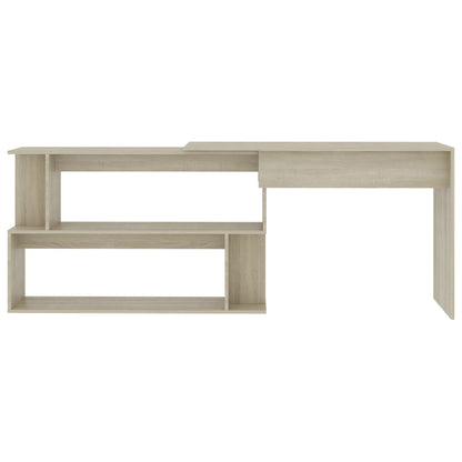 Eckschreibtisch Sonoma-Eiche 200x50x76 cm Holzwerkstoff - Pazzar.ch