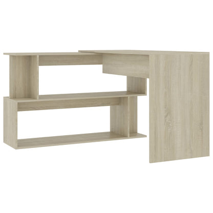 Eckschreibtisch Sonoma-Eiche 200x50x76 cm Holzwerkstoff - Pazzar.ch