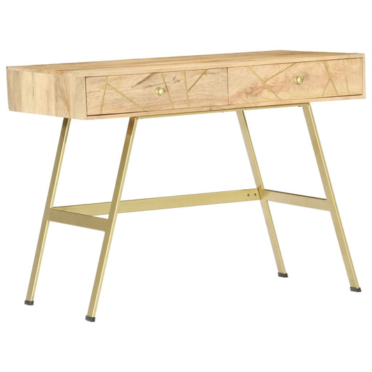 Schreibtisch mit Schubladen 100x55x75 cm Massivholz Mango - Pazzar.ch