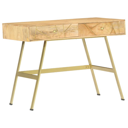 Schreibtisch mit Schubladen 100x55x75 cm Massivholz Mango - Pazzar.ch
