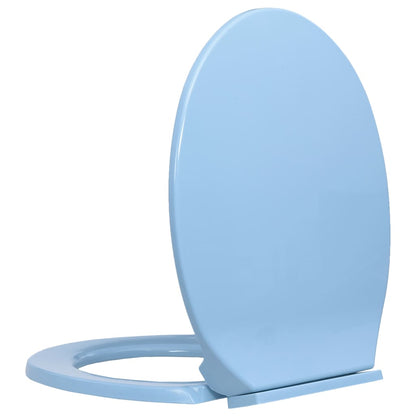 Toilettensitz mit Absenkautomatik Blau Oval - Pazzar.ch