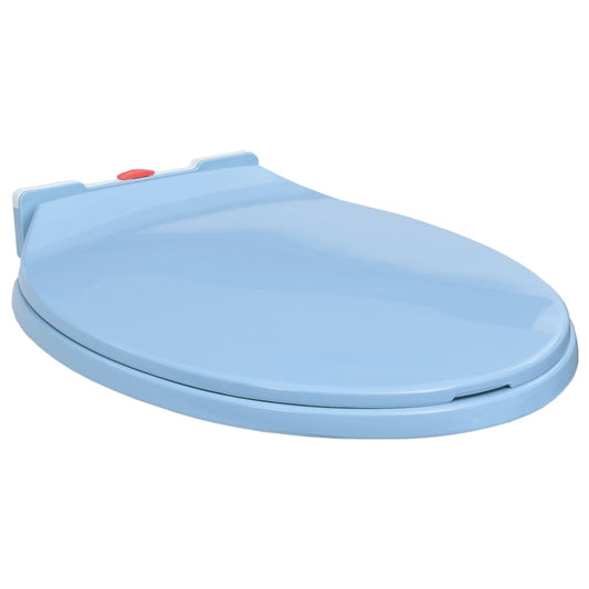 Toilettensitz mit Absenkautomatik Quick-Release Blau Oval - Pazzar.ch