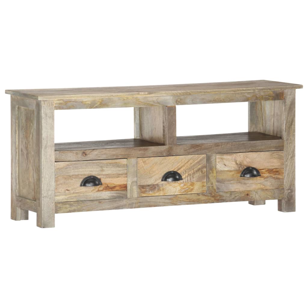 TV-Schrank 110x30x50 cm Massivholz Mango - Pazzar.ch