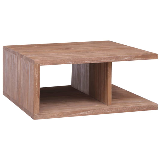 Couchtisch 70 x 70 x 30 cm Massivholz Teak - Pazzar.ch