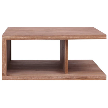 Couchtisch 70 x 70 x 30 cm Massivholz Teak - Pazzar.ch