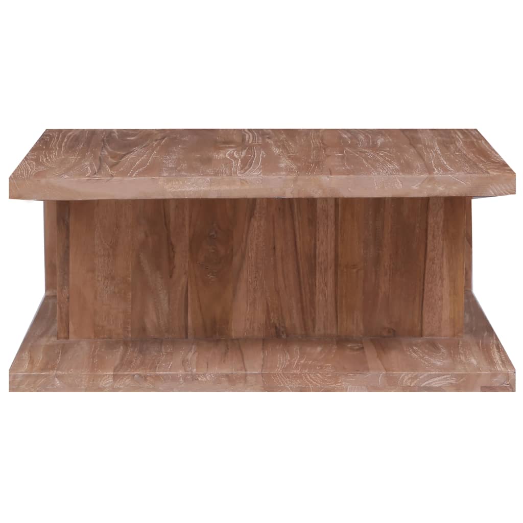 Couchtisch 70 x 70 x 30 cm Massivholz Teak - Pazzar.ch
