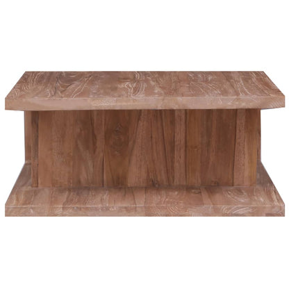 Couchtisch 70 x 70 x 30 cm Massivholz Teak - Pazzar.ch
