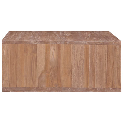 Couchtisch 70 x 70 x 30 cm Massivholz Teak - Pazzar.ch