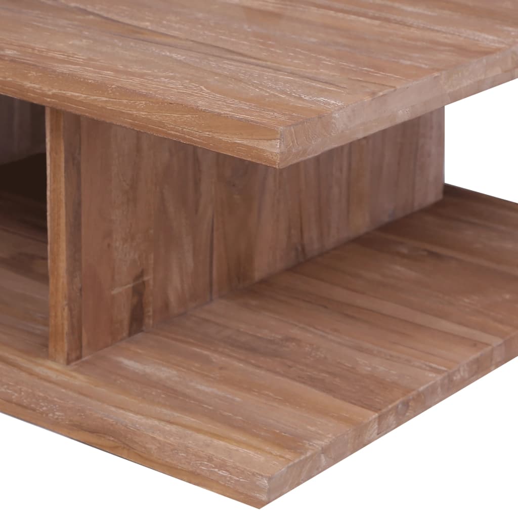 Couchtisch 70 x 70 x 30 cm Massivholz Teak - Pazzar.ch