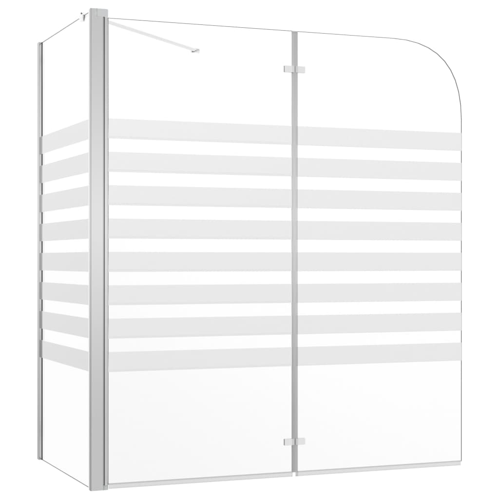 Duschabtrennung 120x68x130 cm Hartglas Gestreift - Pazzar.ch