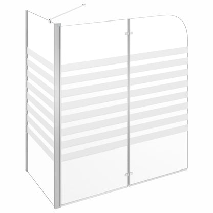 Duschabtrennung 120x68x130 cm Hartglas Gestreift - Pazzar.ch