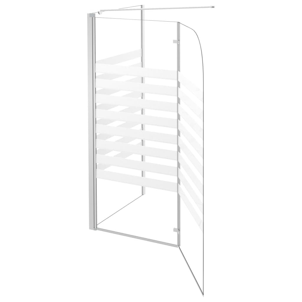 Duschabtrennung 120x68x130 cm Hartglas Gestreift - Pazzar.ch