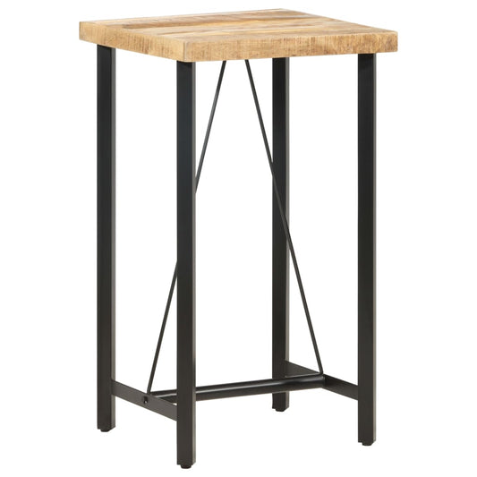 Bartisch 60x60x107 cm Raues Mangoholz - Pazzar.ch
