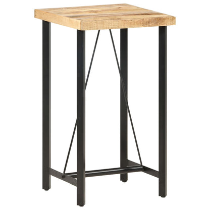 Bartisch 60x60x107 cm Raues Mangoholz - Pazzar.ch