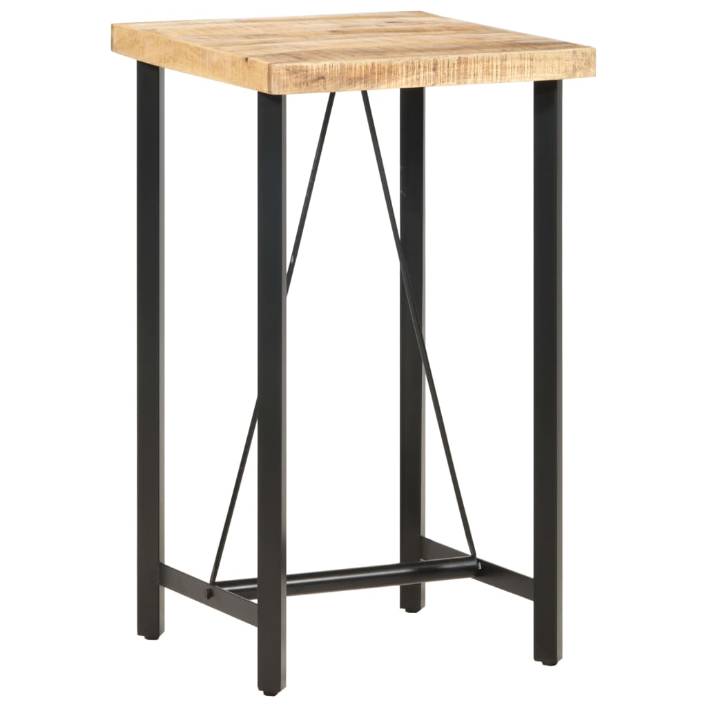 Bartisch 60x60x107 cm Raues Mangoholz - Pazzar.ch