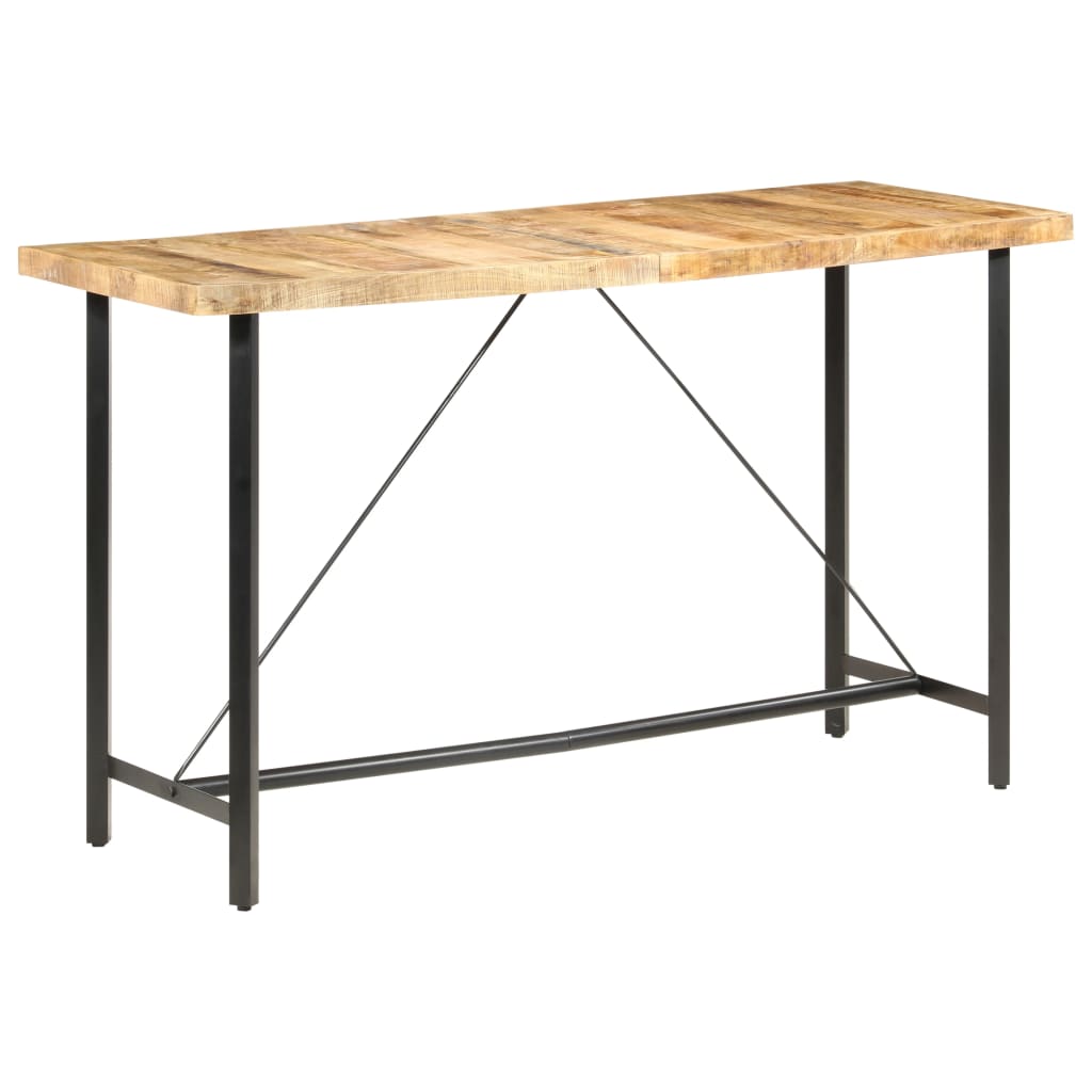 Bartisch 180x70x107 cm Raues Mangoholz - Pazzar.ch