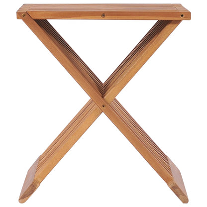 Klappbarer Hocker 40×32×45 cm Massivholz Teak - Pazzar.ch