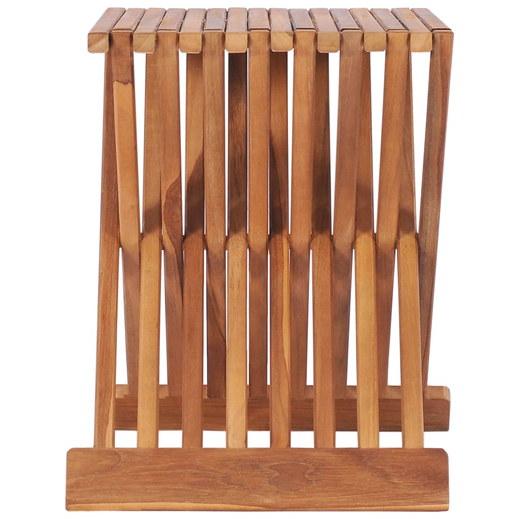Klappbarer Hocker 40×32×45 cm Massivholz Teak - Pazzar.ch