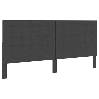 Kopfteil Getuftet Dunkelgrau Stoff 200 x 200 cm - Pazzar.ch
