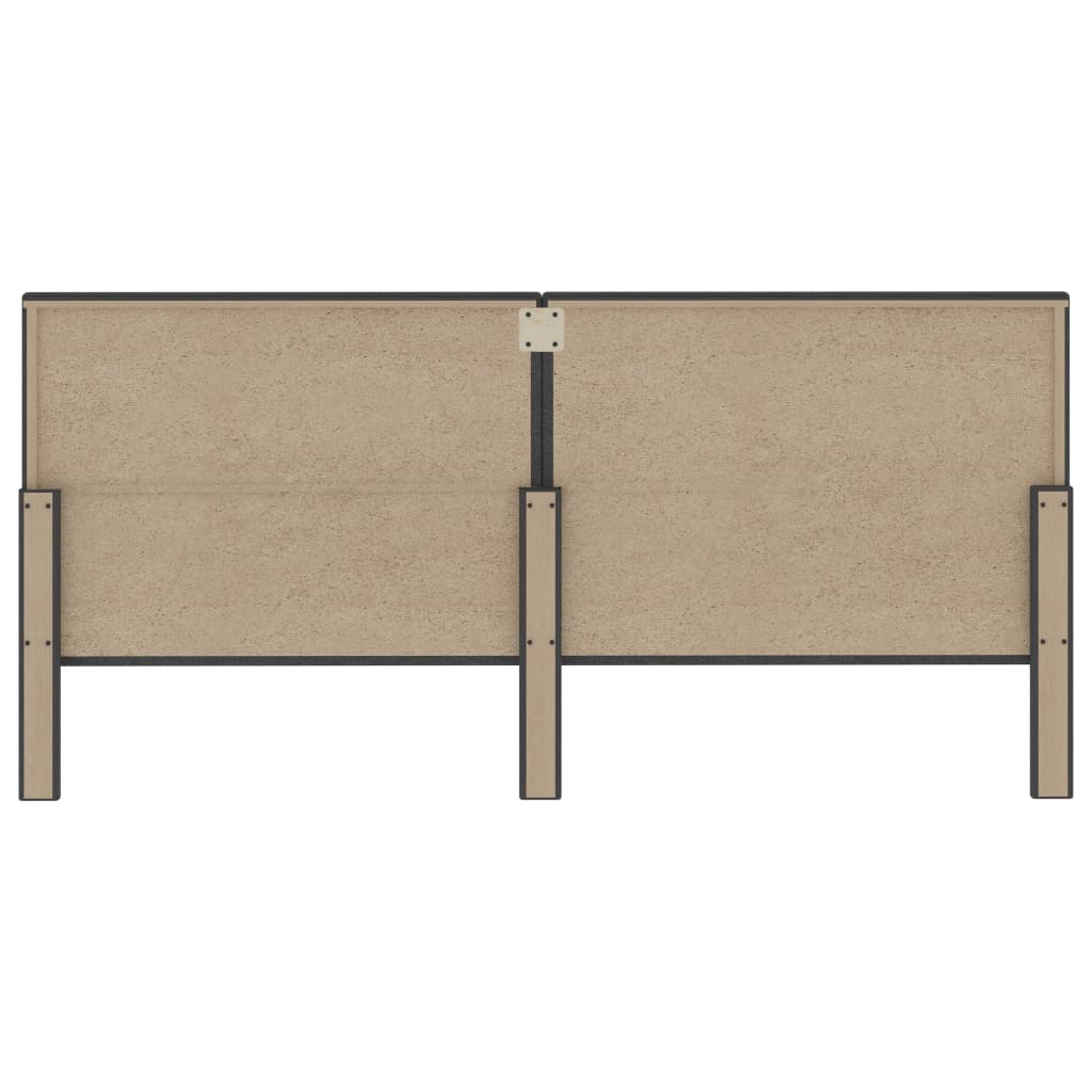 Kopfteil Getuftet Dunkelgrau Stoff 200 x 200 cm - Pazzar.ch