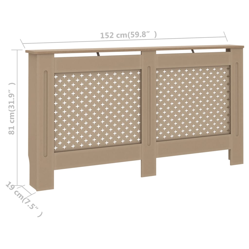 Heizkörperverkleidung 152x19x81,5 cm MDF - Pazzar.ch