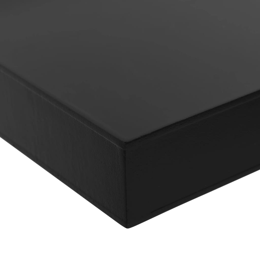Schweberegale 2 Stk. Schwarz 100x20x3,8 cm - Pazzar.ch