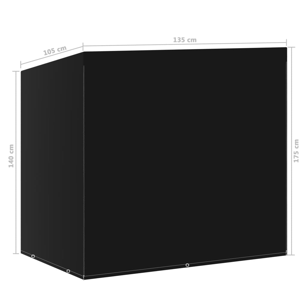 Hollywoodschaukel-Abdeckung 6 Ösen 135x105x175 cm - Pazzar.ch