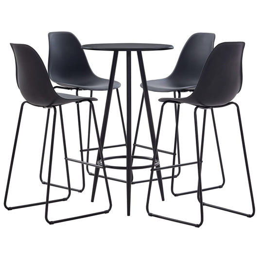 5-tlg. Bar-Set Kunststoff Schwarz - Pazzar.ch