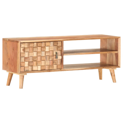 TV-Schrank 100×35×40 cm Massivholz Akazie - Pazzar.ch