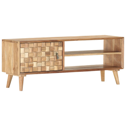 TV-Schrank 100×35×40 cm Massivholz Akazie - Pazzar.ch