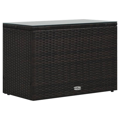 5-tlg. Garten-Lounge-Set mit Auflagen Poly Rattan Braun - Pazzar.ch