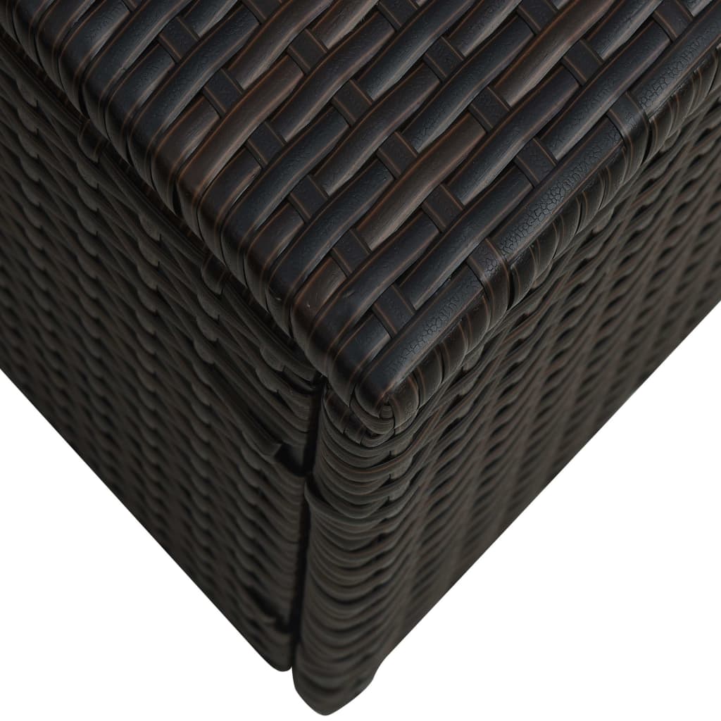 5-tlg. Garten-Lounge-Set mit Auflagen Poly Rattan Braun - Pazzar.ch