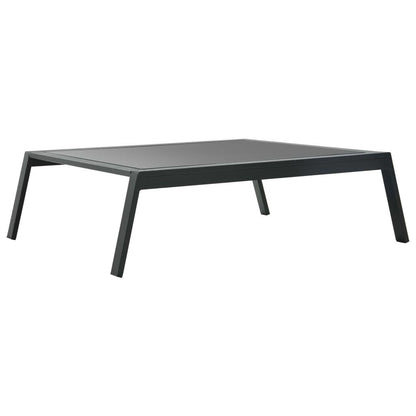 4-tlg. Garten-Lounge-Set mit Auflagen Aluminium Dunkelgrau - Pazzar.ch