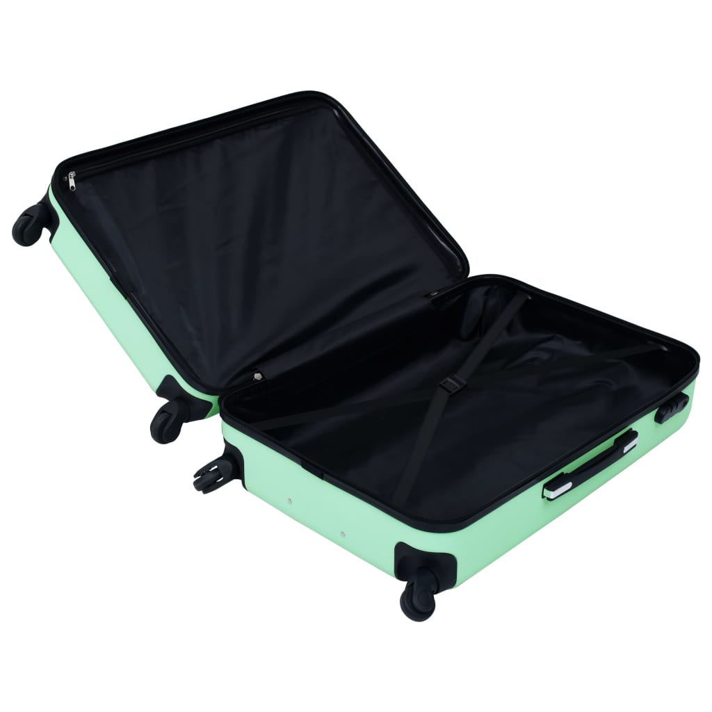 Hartschalen-Trolley-Set 3 Stk. Minzgrün ABS - Pazzar.ch