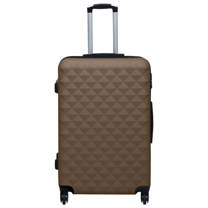 Hartschalen-Trolley-Set 3 Stk. Braun ABS - Pazzar.ch