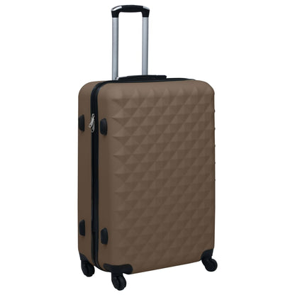 Hartschalen-Trolley-Set 3 Stk. Braun ABS - Pazzar.ch