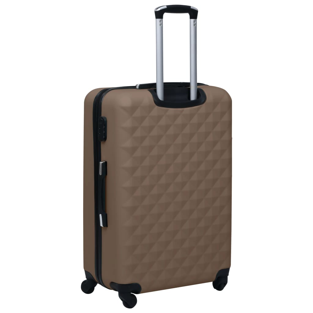 Hartschalen-Trolley Braun ABS - Pazzar.ch