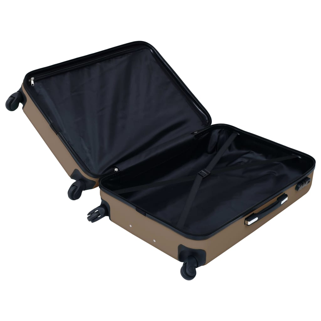 Hartschalen-Trolley Braun ABS - Pazzar.ch
