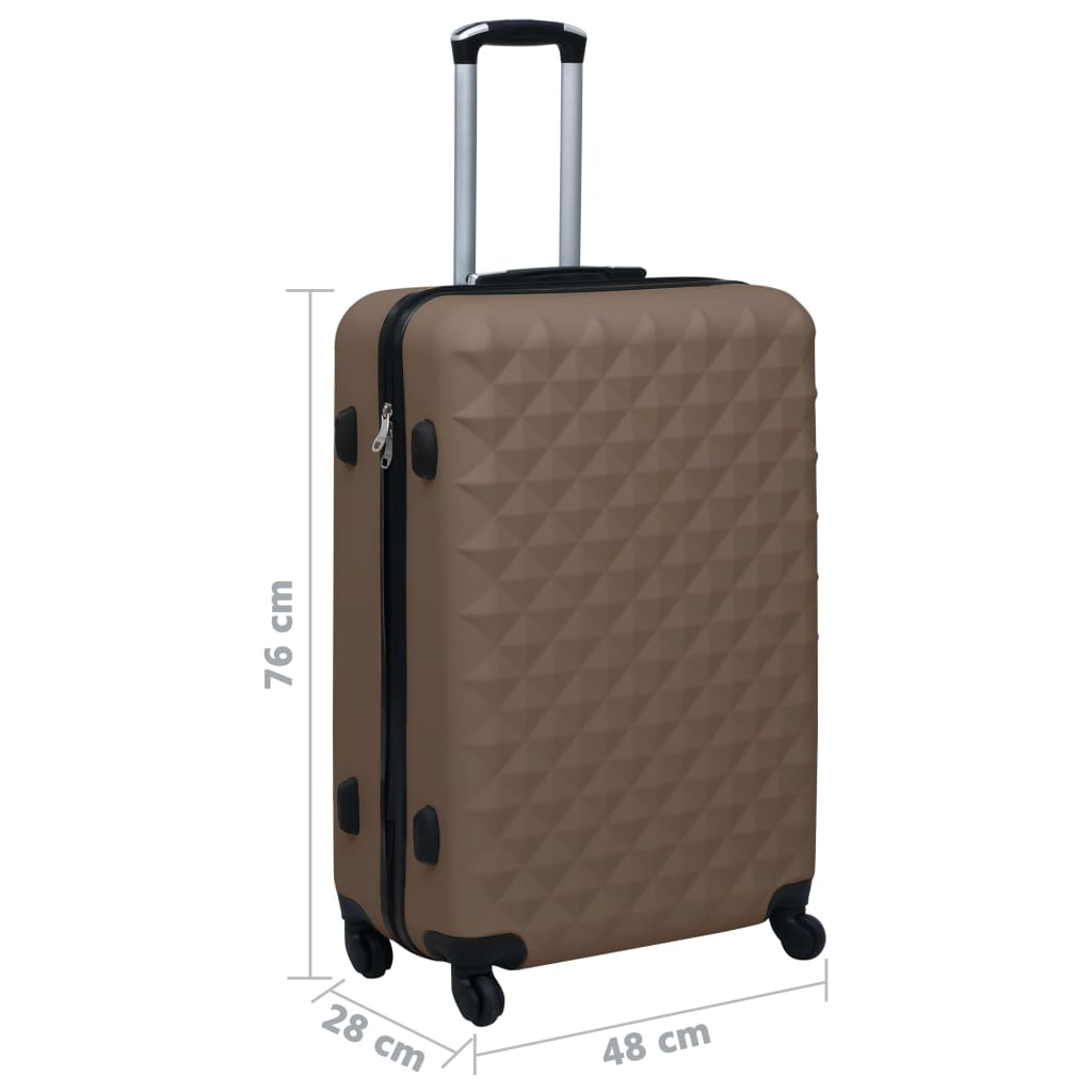 Hartschalen-Trolley Braun ABS - Pazzar.ch