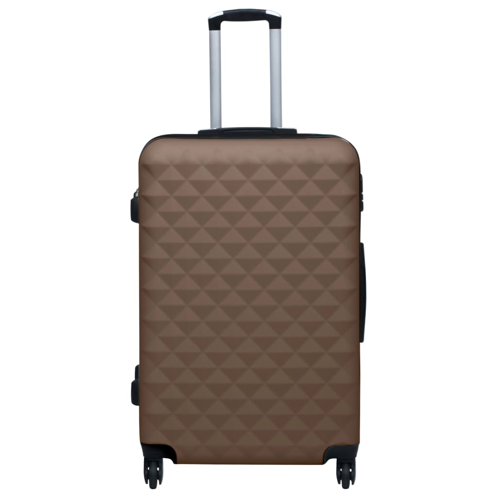 Hartschalen-Trolley-Set 2 Stk. Braun ABS - Pazzar.ch