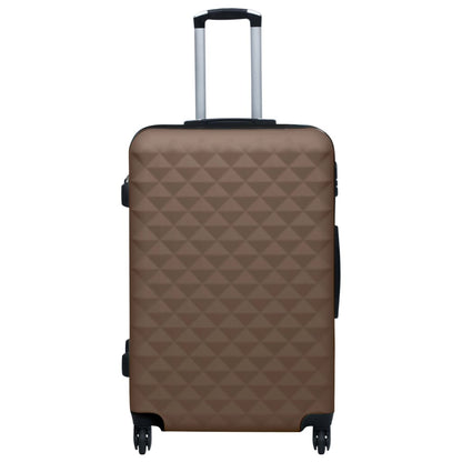 Hartschalen-Trolley-Set 2 Stk. Braun ABS - Pazzar.ch