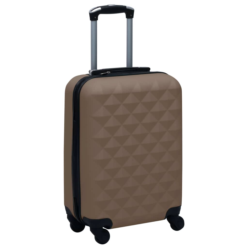 Hartschalen-Trolley-Set 2 Stk. Braun ABS - Pazzar.ch