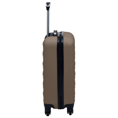 Hartschalen-Trolley-Set 2 Stk. Braun ABS - Pazzar.ch