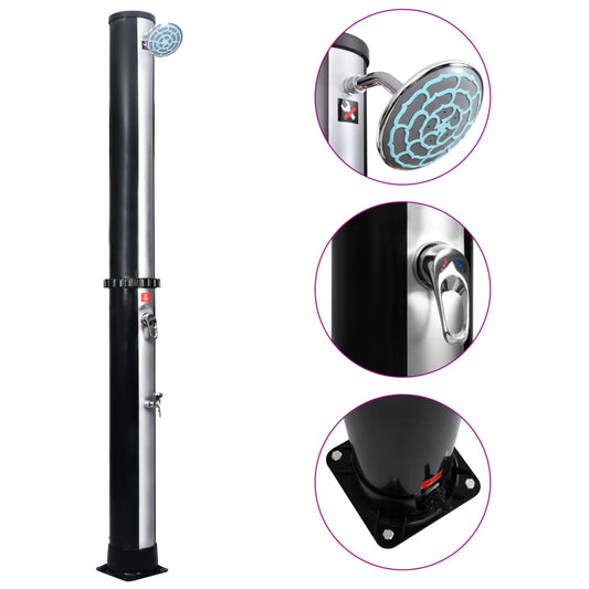 Solardusche mit Duschkopf und Wasserhahn 40 L - Pazzar.ch