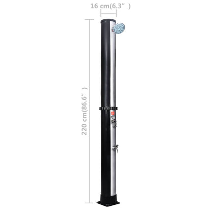 Solardusche mit Duschkopf und Wasserhahn 40 L - Pazzar.ch