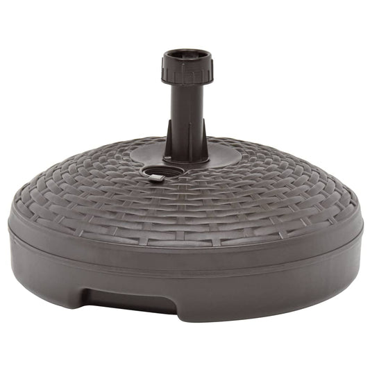 Sonnenschirmständer Sand/Wasser 20 L Braun Kunststoff Rattan - Pazzar.ch